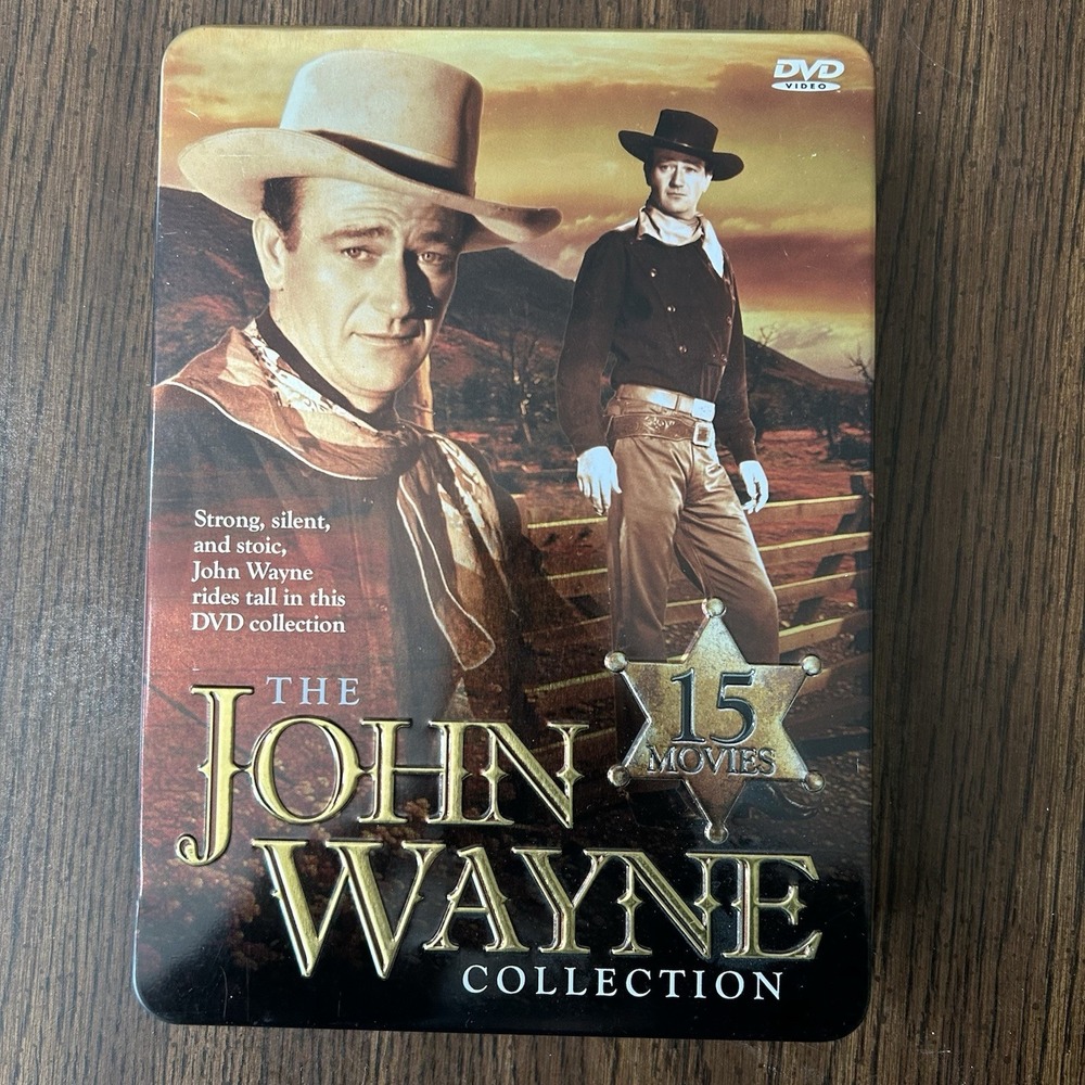 John Wayne Collection‎ 15 Movies DVD Boxed Set Collectors Tin